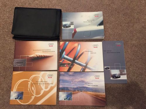 2002 audi a4 owners manual set with case