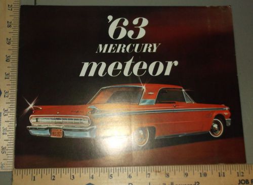 1963 mercury meteor brochure original