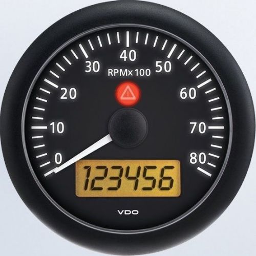 Vdo a2c53194885-s tachometer 8,000 rpm - viewline onyx