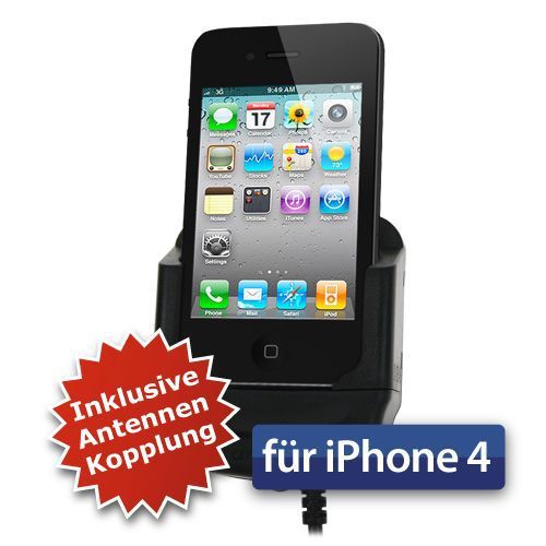 Car mount holder carcomm cmic-106 apple iphone 4 4g with 12v 24v power supply