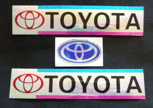 Three new toyota gumback stickers