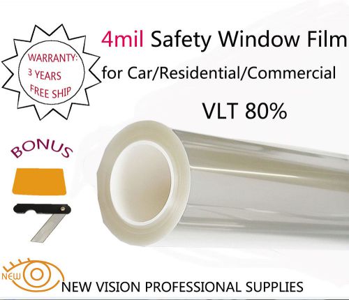 New vision 4mil vlt80% security and safety window films 50cmx3m high quality