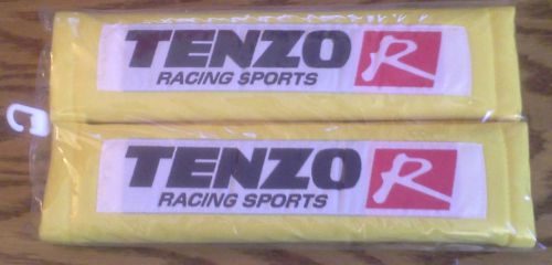Tenzo-r racing harness shoulder pads - yellow (a-tenry)