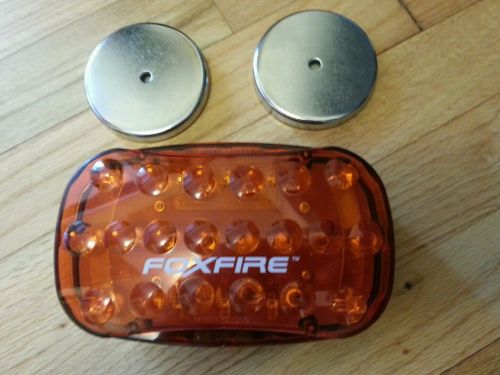 Marpac foxfire logging truck amber led strobe warning light and two 90 lb magnet