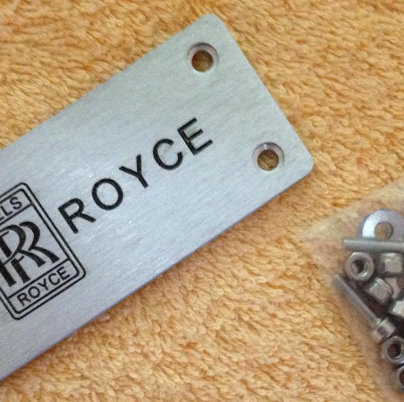 For rolls-royce logo car floor mat carpet emblem aluminum alloy 