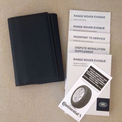 2014 range rover evoque owners manuals with case land rover jaguar