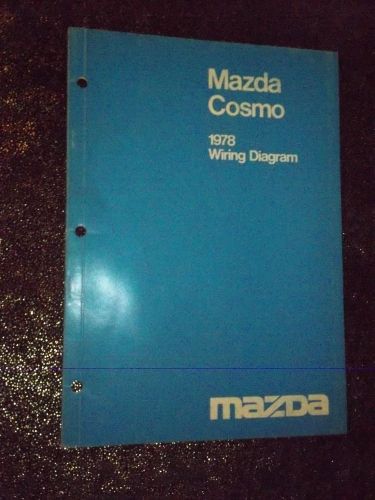 1978 mazda cosmo wiring diagrams service shop repair manual factory original!