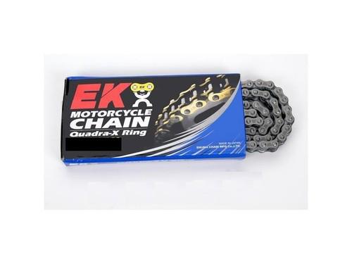 Ek chains 520 srx series quadra x-ring chain gold 98 links