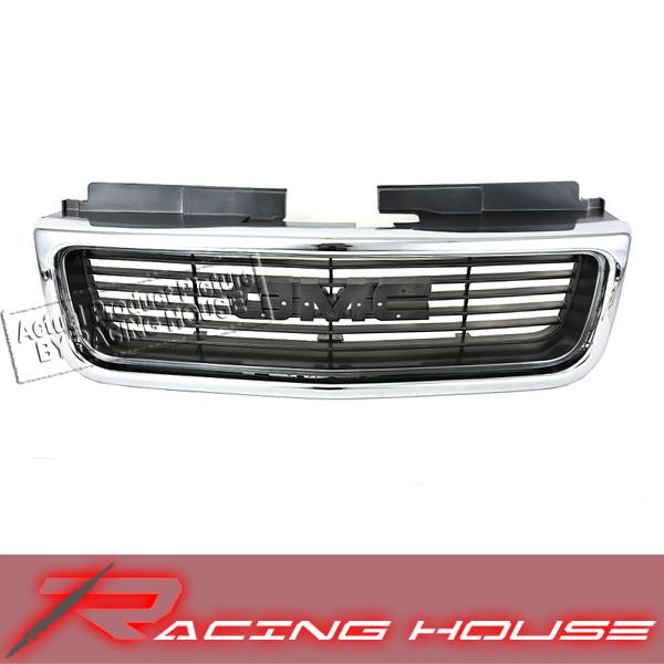 98-04 gmc sonoma jimmy sle slt bright argent front grille grill replacement