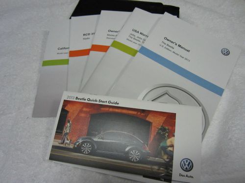 2013 volkswagen beetle owners manual   (oem)  -             j2903