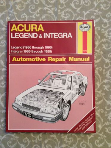 Haynes acura legend/integra repair manual