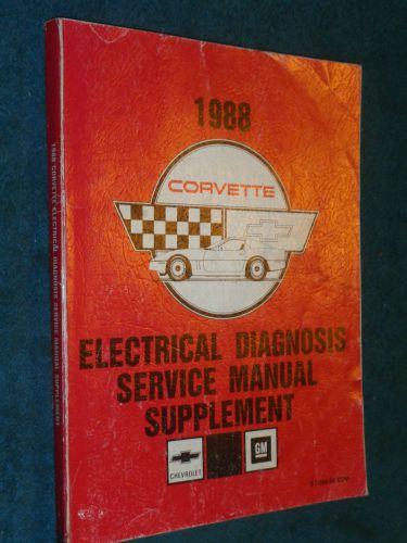 1988 corvette electrical troubleshooting shop manual / original book section 8a