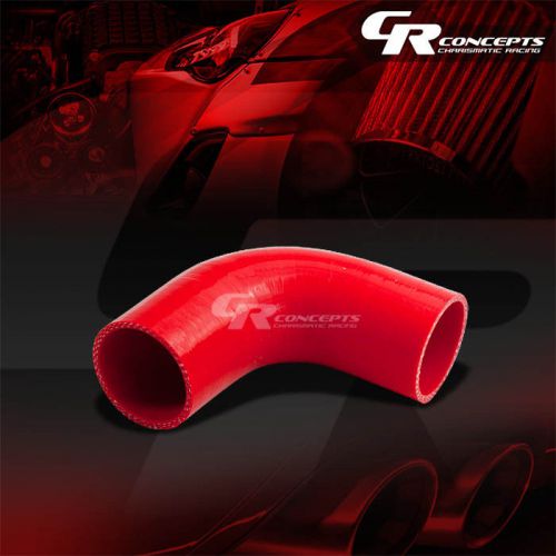 2&#034; 5mm 90°degree elbow turbo/intercooler/intake pipe silicone coupler hose red