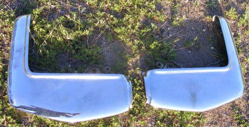 1962 62 cadillac front bumper end grille extension corners nice used chrome