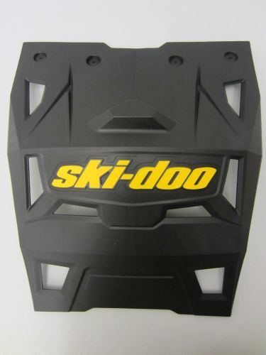 Ski-doo new oem rear snow mud guard flap - summit black w/ yellow logo 520001299