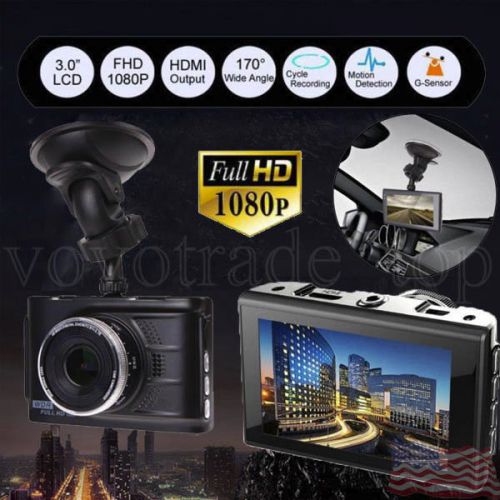 New hd 1080p car dvr night vehicle camera cctv video recorder dash cam g-sensor