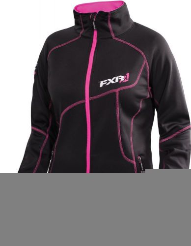 Fxr elevation womens fleece zip up black/hot pink
