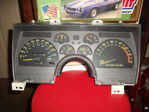 90 - 92 camaro instrument guage cluster