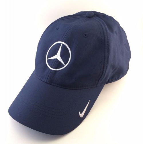 Mercedes benz logo baseball hat cap – navy blue &amp; white – nike golf
