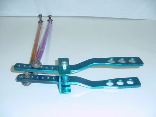 Billet aluminum blue anodized shifter handle &amp; rods imca wissota bert brinn s4