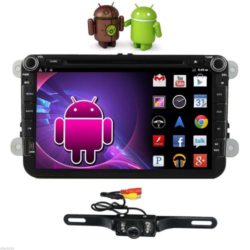 8&#039;&#039; android 4.4 car dvd player radio multimedia system for vw caddy passat golf