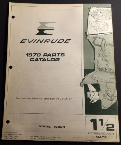 1970 evinrude outboard 1 1/2 hp mate parts manual p/n 279266  (122)