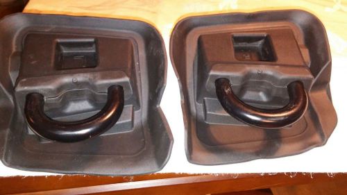 2015 - 2016  f-150 oem black tow hooks with plastic covers 1 pair lft and rgt