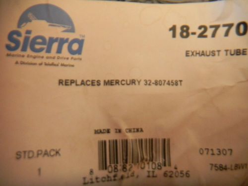 Mercury marine exhaust tube sierra # 18-2770