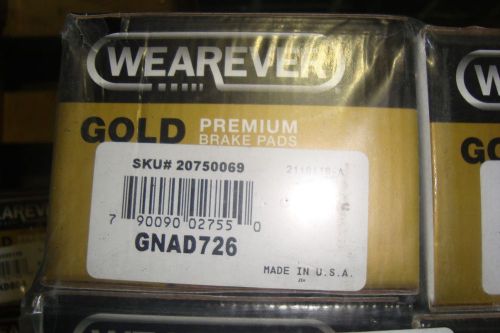 &#034;wearever&#034; gold brake pads (gnad726)