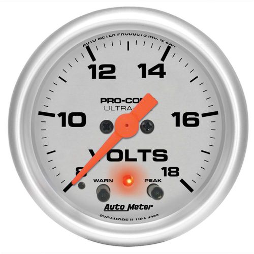 Autometer 4383 ultra-lite electric voltmeter gauge