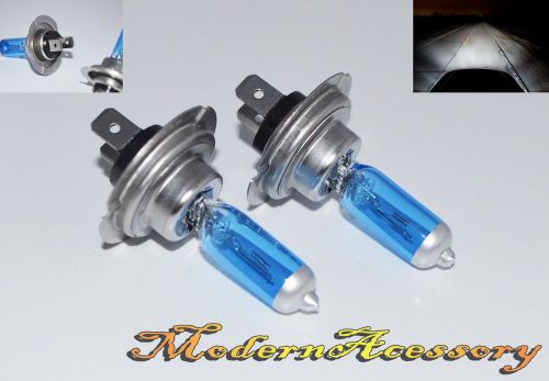 2 x h7 55w white high beam xenon gas halogen headlight lamp light bulbs