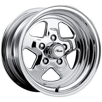 521p-5765 15x7 5x4.5 (5x114.3) wheels rims polished +0 offset steel 5 spoke
