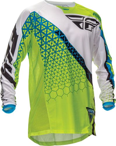 Fly racing kinetic trifecta jersey green/white s
