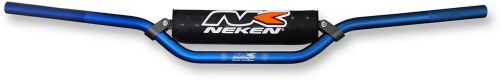 Neken 7/8&#034; aluminum handlebars 250/450 crf kxf low blue w/black pad (e00055-bl)