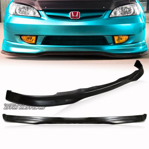 Type-r style polyurethane front lower bumper lip for 2001-2003 honda civic 2/4dr