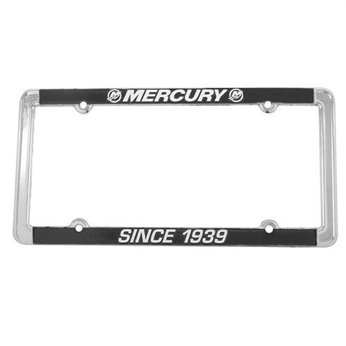 Mercury marine outboards chromed license plate frame