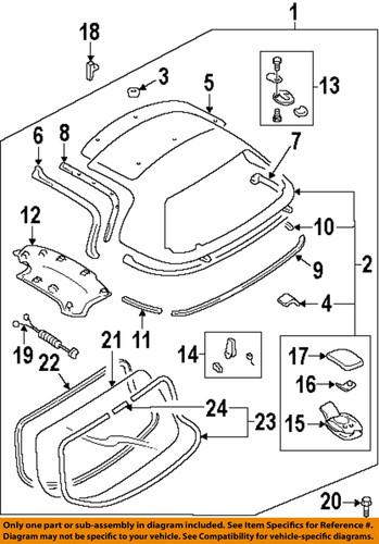 Mazda oem na01r1946a removable top-protector