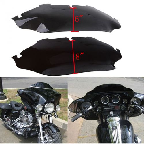 6&#034; 8&#034; motorcycle windshield screen fit 98-12 bmw 2002-2012 harley-davidson dyna