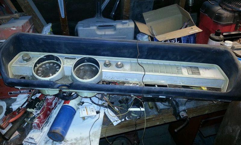 1966 1967 oldsmobile cutlass dash, cluster, and harness