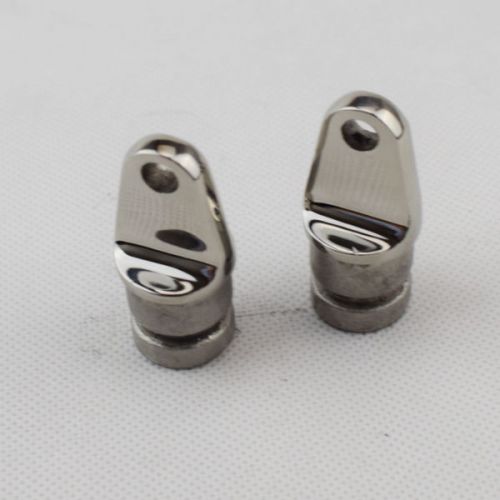 2pcs stainless boat bimini top inside eye end 7/8&#039;&#039; od rounded hardware cheap