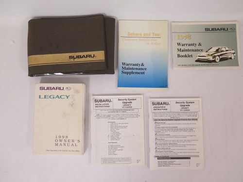 1998 subaru legacy owners manual guide book