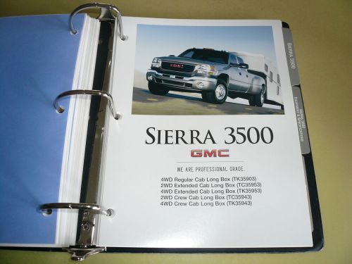 2005 gmc sierra 3500 product portfolio pages facts