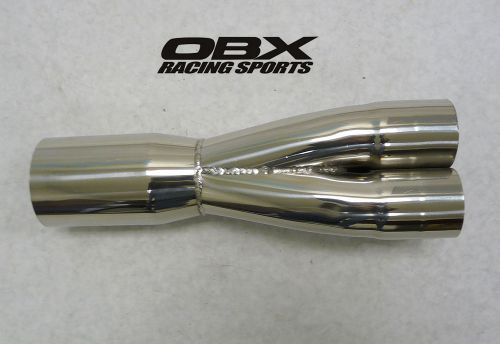 Obx stainless universal 4-1 merge collector 2.25&#034; id - 4&#034; od