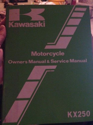 Service manual for kawasaki kx250 motorcycle