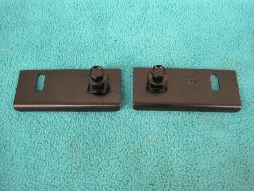 1970 challenger grille center support brackets to hood latch tray, nice cln pair