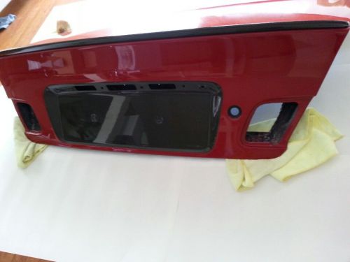 Bmw e46 m3 oem carbon fiber trunk red imola with carbon spoiler