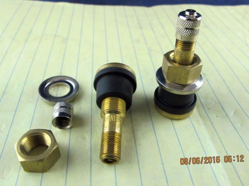 (25) tr-501 1 ¾” brass truck / trailer tire valve stems alum/steel wheels [a3s2
