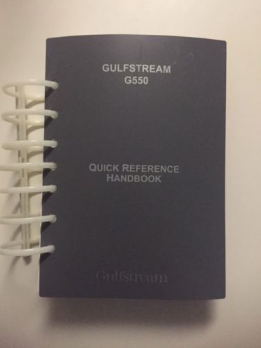 Gulfstream g-550 quick reference handbook (qrh)