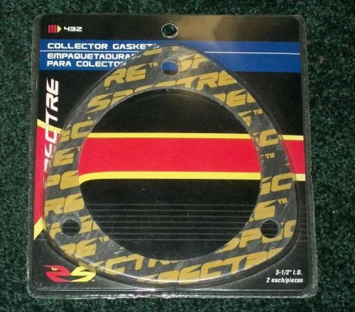 Spectre,432, exhaust collector gaskets,1/8 in. thick 3.5 in. dia, 2 packs of 2