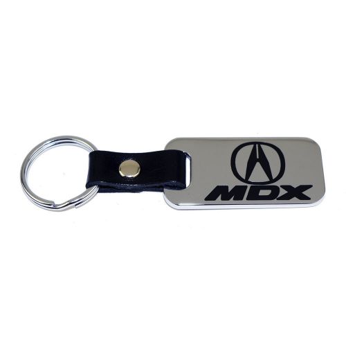 Acura mdx chrome key chain fob - engraved logo - brass fob -  custom made in usa